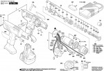 Bosch 0 602 490 452 EXACT 6 Cordless Screw Driver Spare Parts